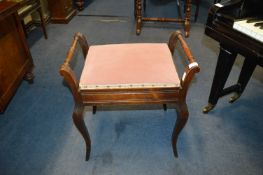 Mahogany Piano Stool