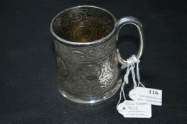 Hallmarked Silver Tankard - Edinburgh 1873, Maker: William Marshall, approx 158g