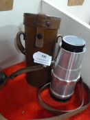 Leather Cased Carl Zeiss Camera Lens