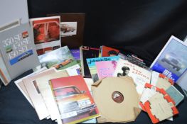 Collection of Vintage Records, Maps, Motoring Cata