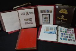 Five Stanley Gibbons Stamp Albums Including One Co