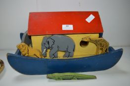 Toy Wooden Ark with Animals