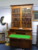 Victorian Glazed Drop Down Bureau