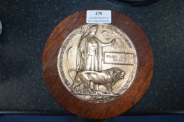 WWI Plaque - Ernest Dolffin