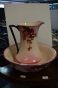 Edwardian Jug & Bowl Set with Roses (AF)