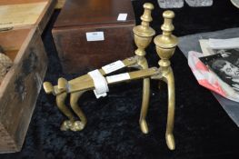 Pair of Brass Fire Dogs