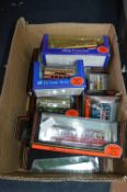 Box of Diecast Model Busses etc.