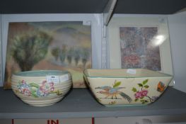 Clarice Cliff Bowl and One Other