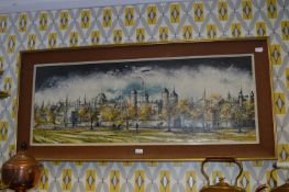 Retro Oil on Canvas - Tower of London