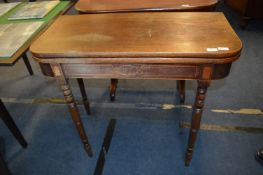 Inlaid Mahogany Side Table