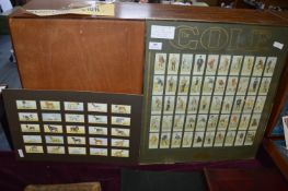 Golfing and Dog Cigarette Cards