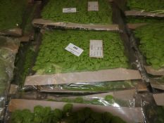 Three Cards Containing 10m of Knitted Green Decora