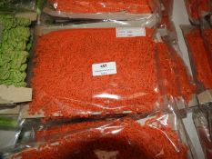 Three Cards Containing 10m of Orange & Gold Decora