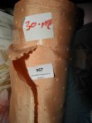 30m Roll of Peach Fabric