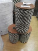 ~900m of Black, White & Grey Ribbon