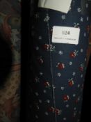31m Roll of Blue Floral Fabric
