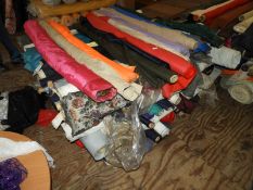 Assorted Rolls of Fabric (Various Lengths Colourwa