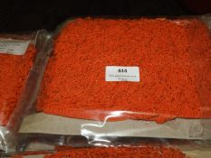 Three Cards Containing 10m of Orange & Gold Decora