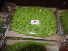 Three Cards Containing 10m of Knitted Green Decora