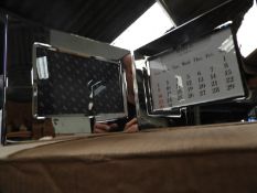 Box Containing 24 Polished Chrome Photo Frames wit