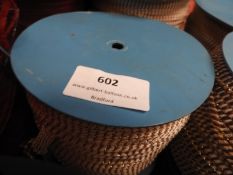 Three Rolls of Beige & Gold Decorative Ribbon