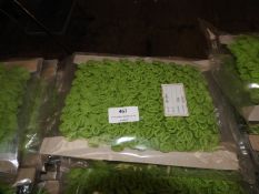 Three Cards Containing 10m of Knitted Green Decora