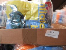 Ten Multicoloured Inflatable Backpacks