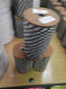 ~900m of Black, White & Grey Ribbon