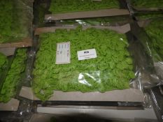 Three Cards Containing 10m of Knitted Green Decora