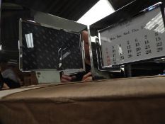 Box Containing 24 Polished Chrome Photo Frames wit