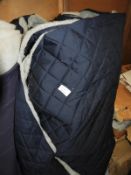 Roll of Black Quilted Fabric