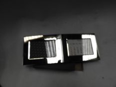 Eight Polished Chrome Photo Frames with Calendars