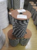 ~900m of Black, White & Grey Ribbon