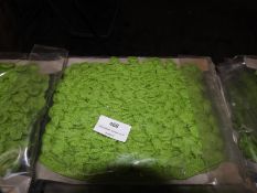 Three Cards Containing 10m of Knitted Green Decora