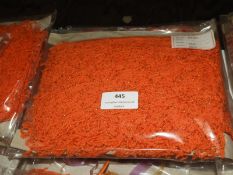 Three Cards Containing 10m of Orange & Gold Decora