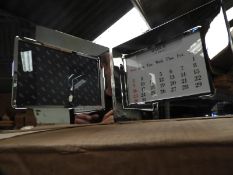 Box Containing 24 Polished Chrome Photo Frames wit