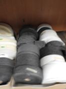 Box Containing Mixed Rolls of Felt Fabric