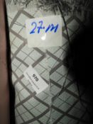 27m Roll of Pale Blue Diamond Pattern Fabric