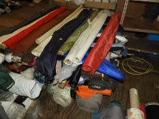 Assorted Rolls of Fabric (Various Lengths Colourwa