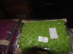 Three Cards Containing 10m of Knitted Green Decora