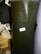 Roll of Black LIzard Upholstery Cloth