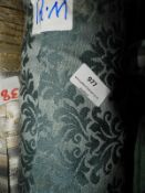 12m Roll of Green Self Pattern Fabric