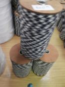 ~900m of Black, White & Grey Ribbon