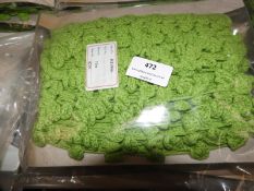 Three Cards Containing 10m of Knitted Green Decora