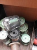 Eleven Rolls of Iridescent and Multicoloured Braid