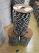 ~900m of Black, White & Grey Ribbon