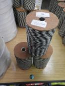 ~900m of Black, White & Grey Ribbon