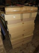 Seven Boxes of Assorted Plastic Shelves