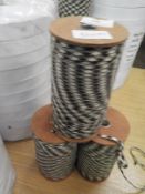 ~900m of Black, White & Grey Ribbon