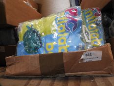 Ten Multicoloured Inflatable Backpacks